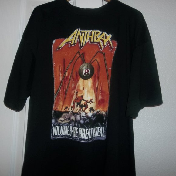 Anthrax The Threat Is Real Album Vol 8 Tshirt - Picture 1 of 3